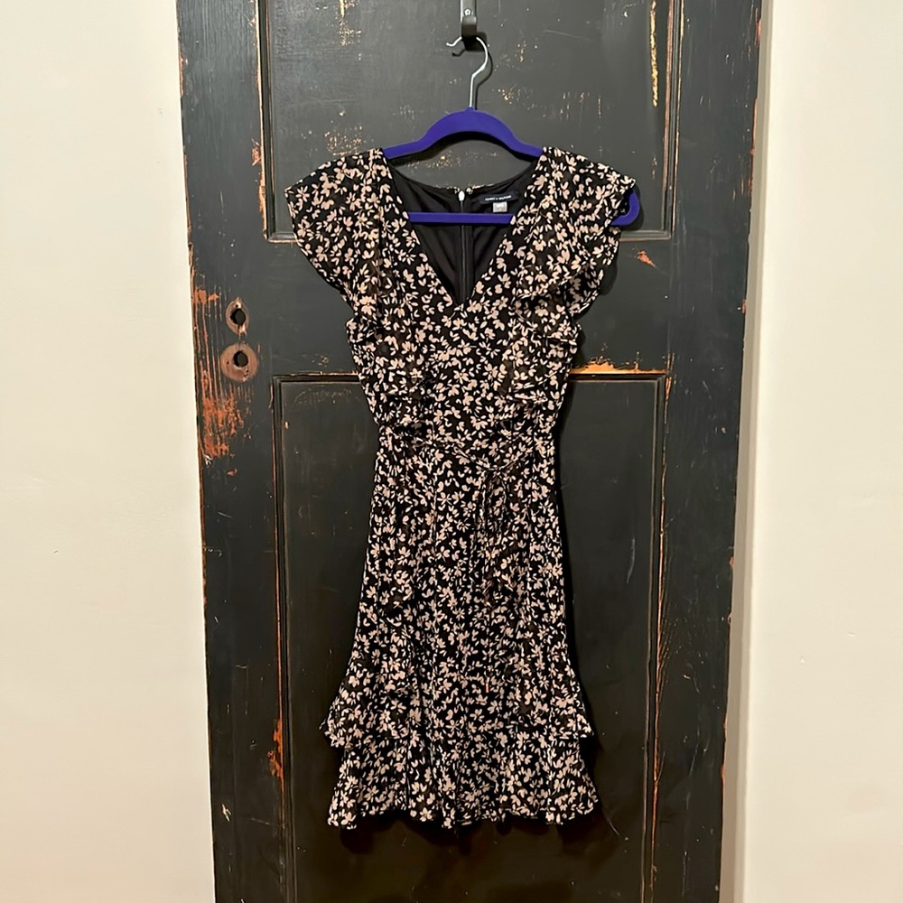 Tommy Hilfiger Black & Tan Floral Dress | Size 4